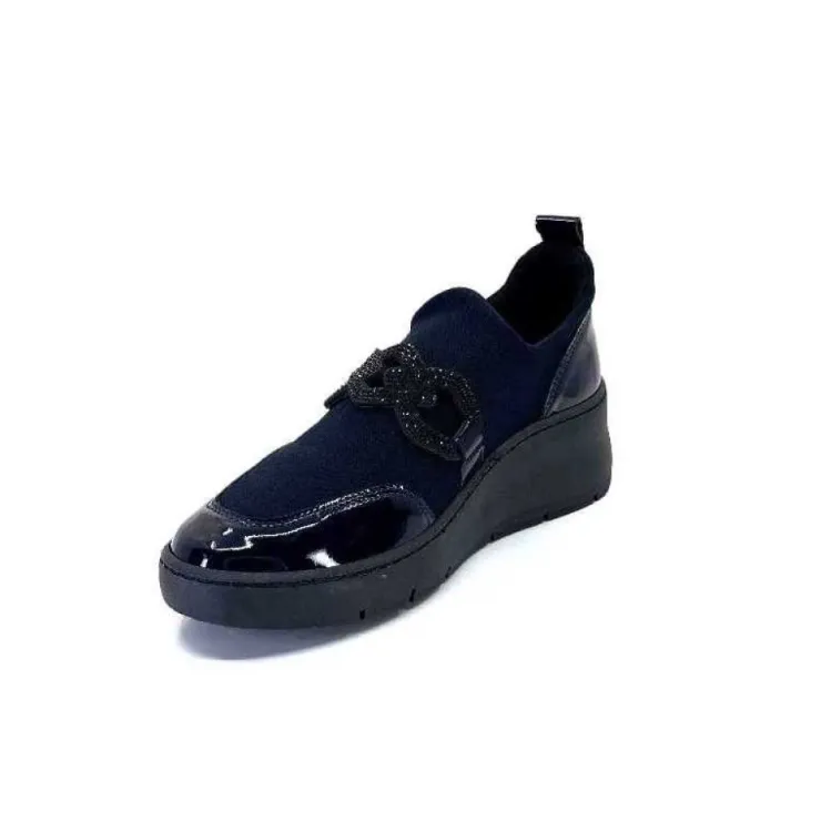Ivoire0130a Ivoire 8G4887 Iv Textile Bleu*Femme Baskets