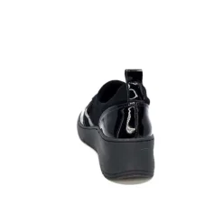 Ivoire0130a Ivoire 8G4887 Textile Noir*Femme Baskets