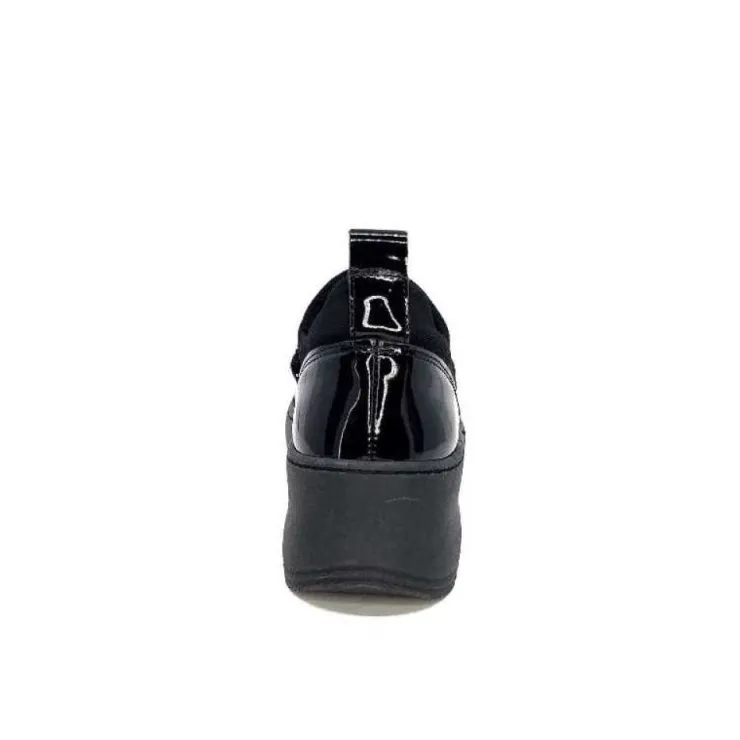 Ivoire0130a Ivoire 8G4887 Textile Noir*Femme Baskets
