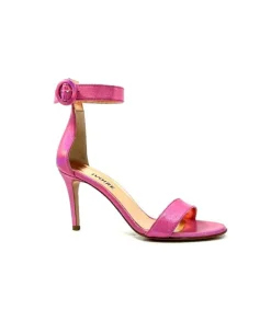eclair paris Ivoire Gian V2 Cuir Metal Rose*Femme Sandales