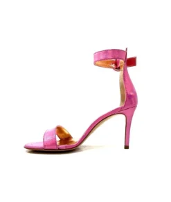 eclair paris Ivoire Gian V2 Cuir Metal Rose*Femme Sandales