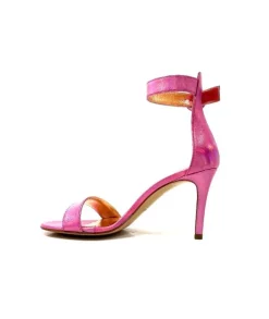 eclair paris Ivoire Gian V2 Cuir Metal Rose*Femme Sandales