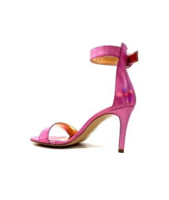 eclair paris Ivoire Gian V2 Cuir Metal Rose*Femme Sandales