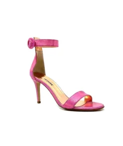 eclair paris Ivoire Gian V2 Cuir Metal Rose*Femme Sandales