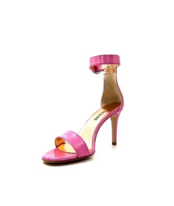 eclair paris Ivoire Gian V2 Cuir Metal Rose*Femme Sandales