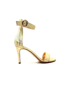 eclair paris Ivoire Gian V2 Cuir Metal Or*Femme Sandales