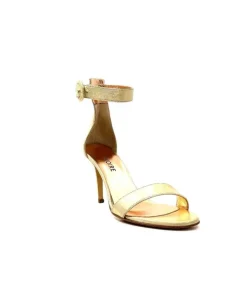 eclair paris Ivoire Gian V2 Cuir Metal Or*Femme Sandales