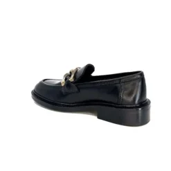 Ivoire0460a Ivoire Jeissan 1 Cuir Noir*Femme Mocassins