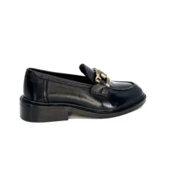Ivoire0460a Ivoire Jeissan 1 Cuir Noir*Femme Mocassins