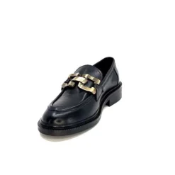 Ivoire0460a Ivoire Jeissan 1 Cuir Noir*Femme Mocassins