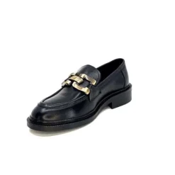 Ivoire0460a Ivoire Jeissan 1 Cuir Noir*Femme Mocassins