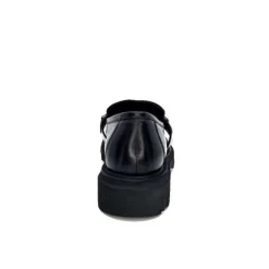 Ivoire0347b Ivoire K187 Cuir Noir*Femme Mocassins