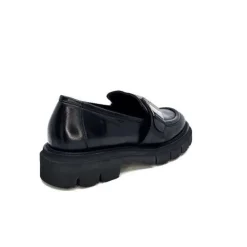 Ivoire0347b Ivoire K187 Cuir Noir*Femme Mocassins