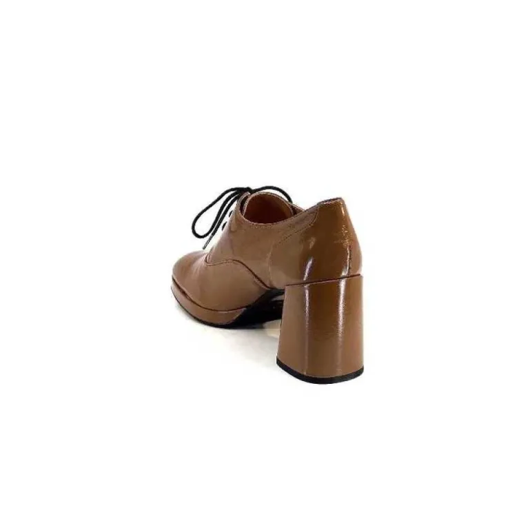 Ivoire0532 Ivoire K2000 M Cuir Vernis Marron*Femme Lacets
