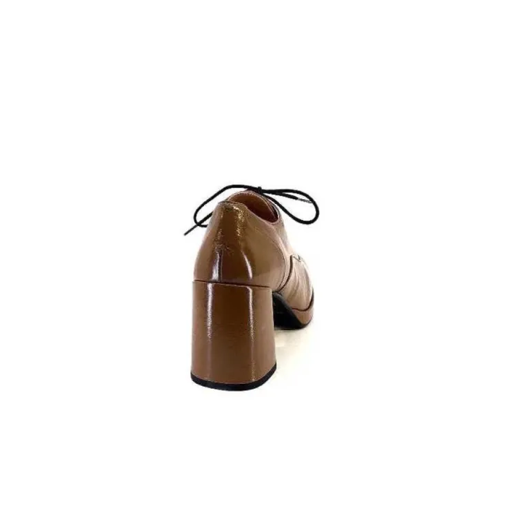 Ivoire0532 Ivoire K2000 M Cuir Vernis Marron*Femme Lacets