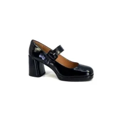 Ivoire0532 Ivoire K2002 M Cuir Vernis Noir*Femme Escarpins
