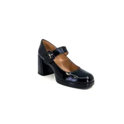 Ivoire0532 Ivoire K2002 M Cuir Vernis Noir*Femme Escarpins