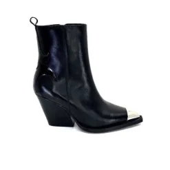 take a walk Ivoire L39620 Cuir Noir*Femme Santiags