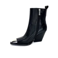 take a walk Ivoire L39620 Cuir Noir*Femme Santiags