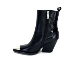 take a walk Ivoire L39620 Cuir Noir*Femme Santiags