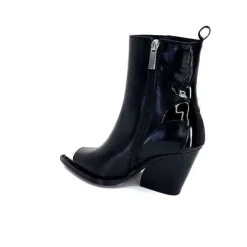 take a walk Ivoire L39620 Cuir Noir*Femme Santiags