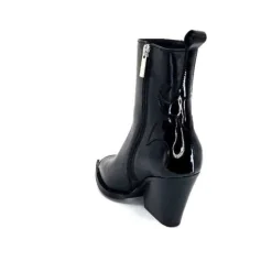 take a walk Ivoire L39620 Cuir Noir*Femme Santiags