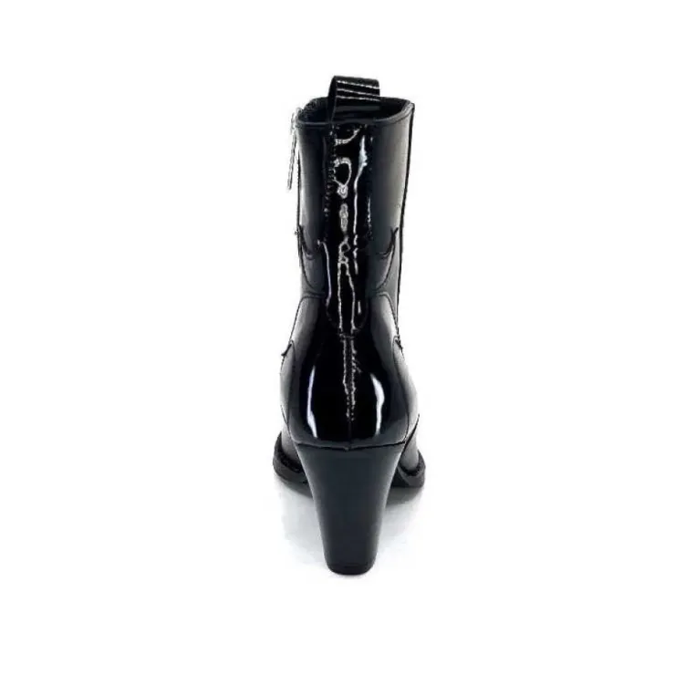 take a walk Ivoire L39620 Cuir Noir*Femme Santiags