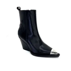 take a walk Ivoire L39620 Cuir Noir*Femme Santiags