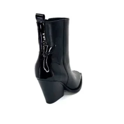 take a walk Ivoire L39620 Cuir Noir*Femme Santiags