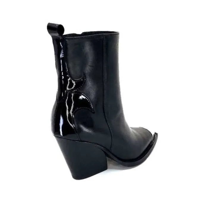 take a walk Ivoire L39620 Cuir Noir*Femme Santiags