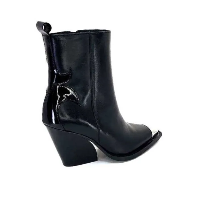take a walk Ivoire L39620 Cuir Noir*Femme Santiags