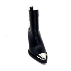 take a walk Ivoire L39620 Cuir Noir*Femme Santiags