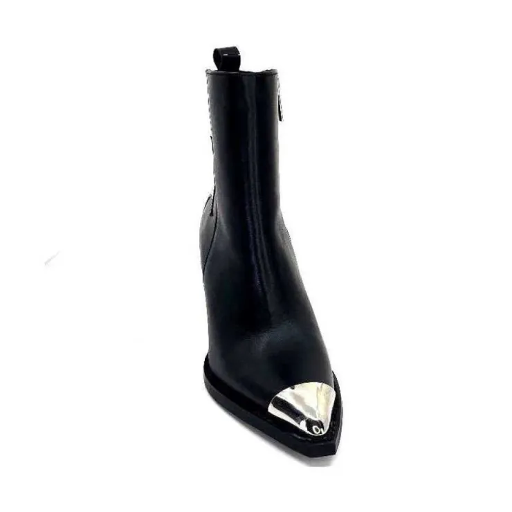 take a walk Ivoire L39620 Cuir Noir*Femme Santiags
