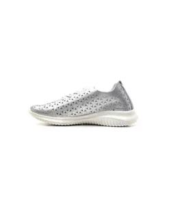 Ivoire0036a Ivoire Liberte Cuir Argent*Femme Baskets