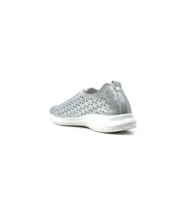 Ivoire0036a Ivoire Liberte Cuir Argent*Femme Baskets