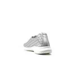 Ivoire0036a Ivoire Liberte Cuir Argent*Femme Baskets