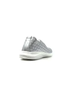 Ivoire0036a Ivoire Liberte Cuir Argent*Femme Baskets