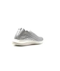 Ivoire0036a Ivoire Liberte Cuir Argent*Femme Baskets