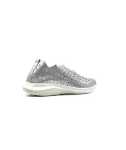 Ivoire0036a Ivoire Liberte Cuir Argent*Femme Baskets