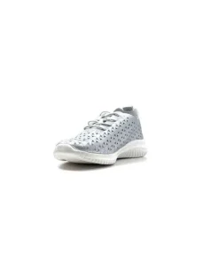 Ivoire0036a Ivoire Liberte Cuir Argent*Femme Baskets
