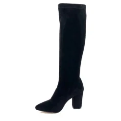 Ivoire0494a Ivoire L567Jz Microfibre Velours Noir*Femme Bottes