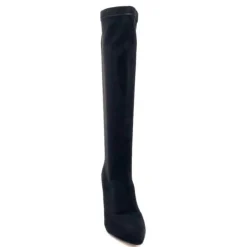 Ivoire0494a Ivoire L567Jz Microfibre Velours Noir*Femme Bottes