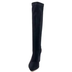 Ivoire0494a Ivoire L567Jz Microfibre Velours Noir*Femme Bottes