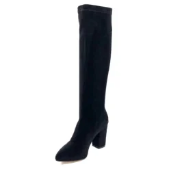 Ivoire0494a Ivoire L567Jz Microfibre Velours Noir*Femme Bottes