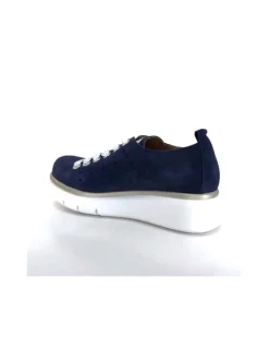 Ivoire0130a Ivoire 7L4144Pe Cuir Bleu Marine*Femme Baskets