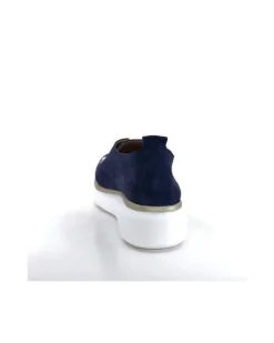 Ivoire0130a Ivoire 7L4144Pe Cuir Bleu Marine*Femme Baskets