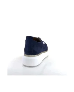 Ivoire0130a Ivoire 7L4144Pe Cuir Bleu Marine*Femme Baskets