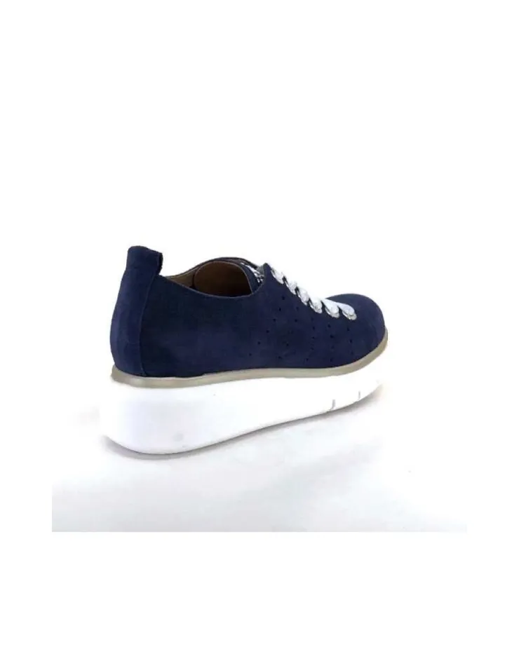 Ivoire0130a Ivoire 7L4144Pe Cuir Bleu Marine*Femme Baskets