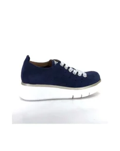 Ivoire0130a Ivoire 7L4144Pe Cuir Bleu Marine*Femme Baskets