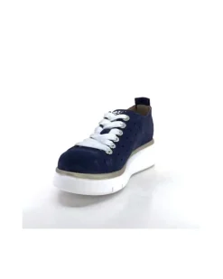 Ivoire0130a Ivoire 7L4144Pe Cuir Bleu Marine*Femme Baskets